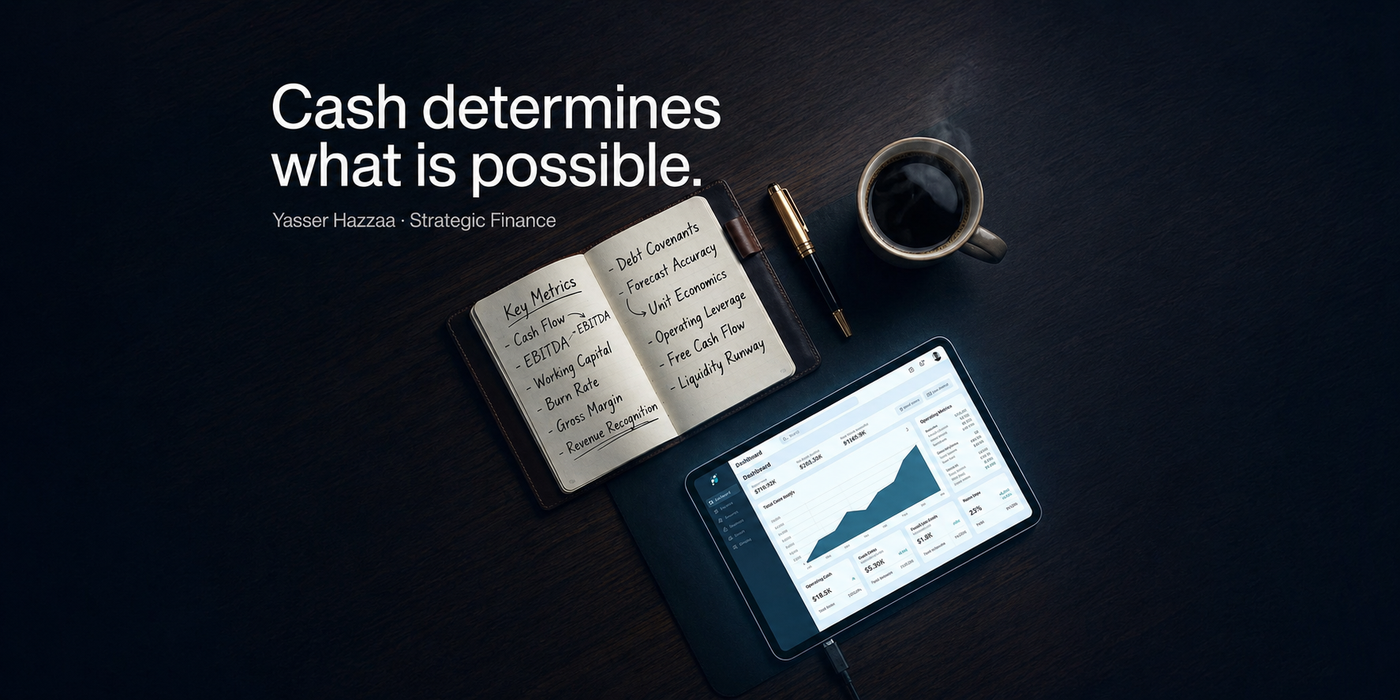 Graphic about cash flow, risk, and strategic finance